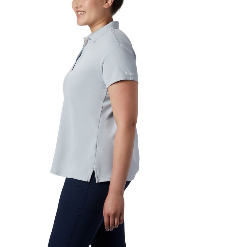 Tricouri Polo Columbia PFG Innisfree Scurte Sleeve Dama Gri Deschis | Plus Size LWM98QZAS